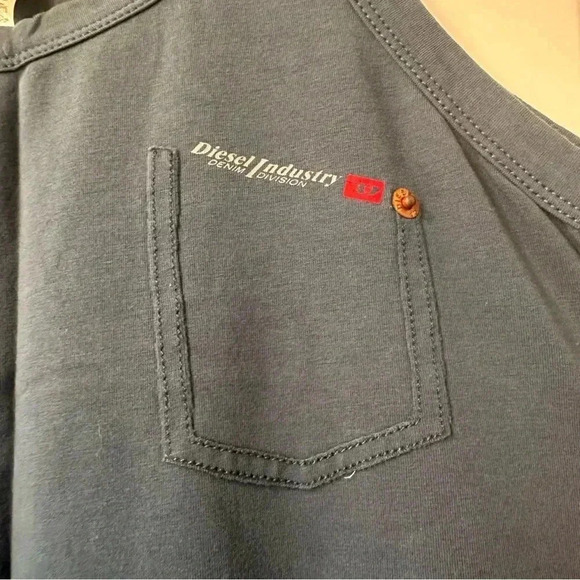 Diesel Tank Top Mens Size M Blue Pullover Cotton EUC - Picture 2 of 6